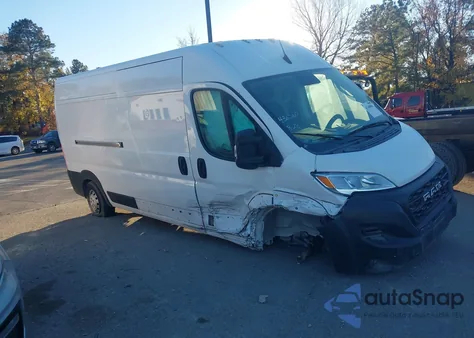 2023 Ram Promaster 2500 High Roof 159 Wb из США, поврежденный, VIN 3C6LRVDG8PE547078